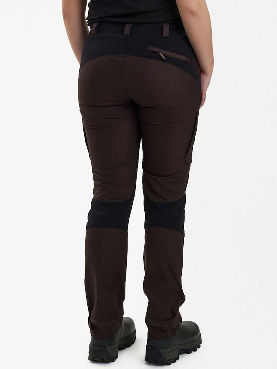 30% OFF DEERHUNTER Lady Ann Trousers - Dark Prune - Size: UK 16 (EU44)