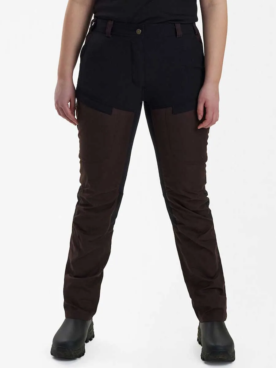 30% OFF DEERHUNTER Lady Ann Trousers - Dark Prune - Size: UK 16 (EU44)