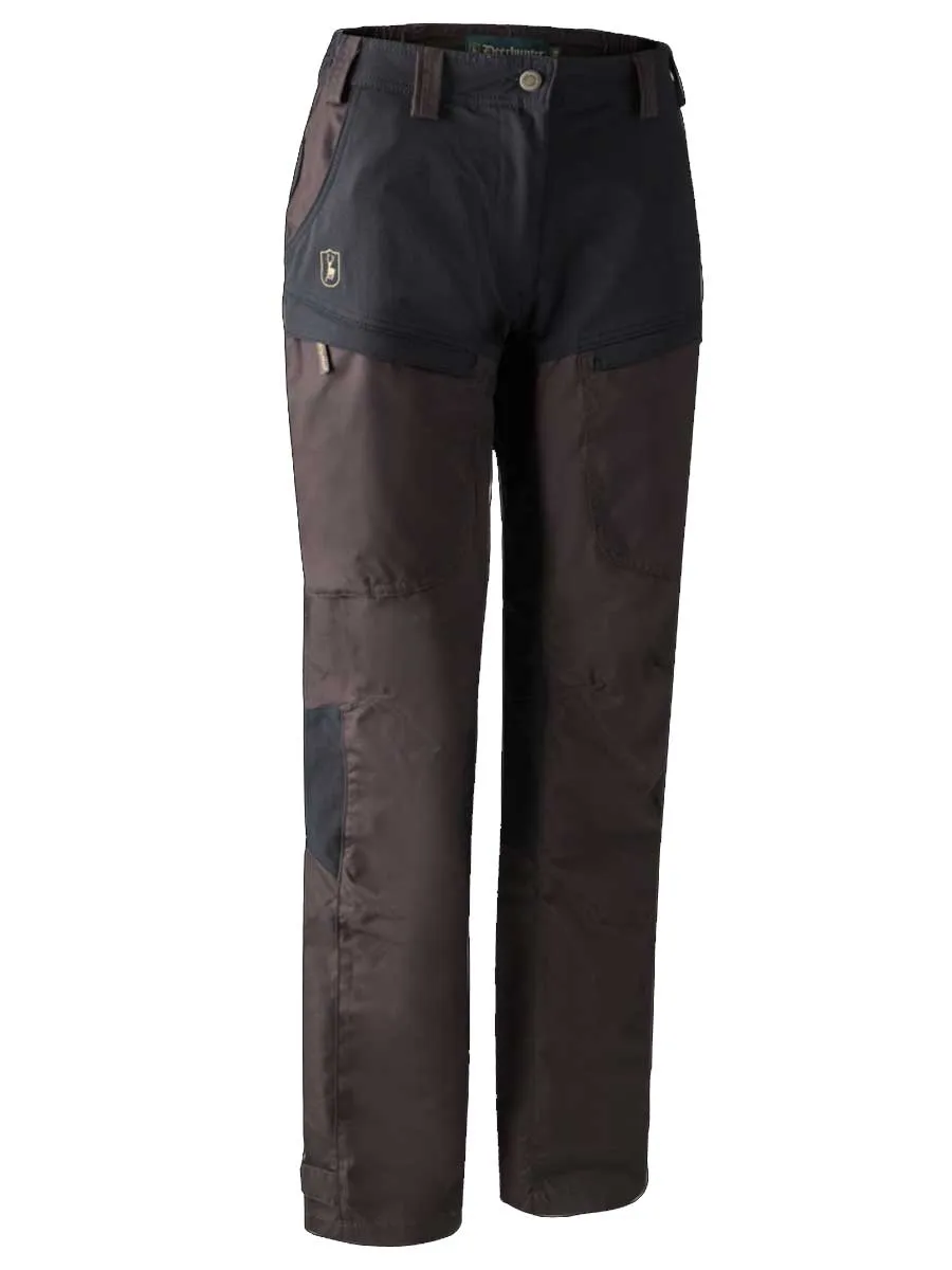 30% OFF DEERHUNTER Lady Ann Trousers - Dark Prune - Size: UK 16 (EU44)