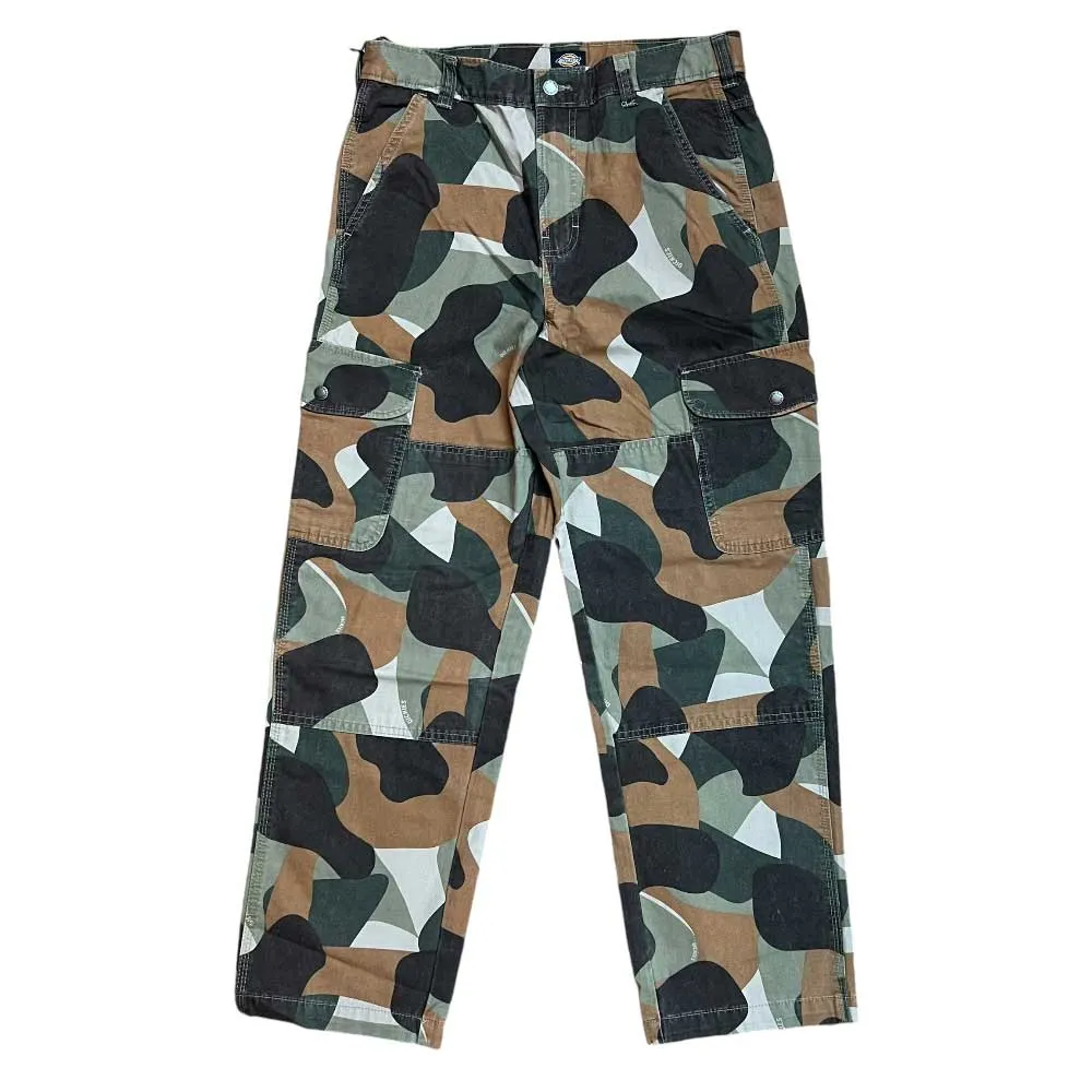 A864R0IP Camo Print Duck Cargo Skateboarding Pant Regular Fit Twill