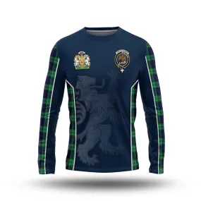 Abercrombie Tartan Long Sleeve T-Shirt with Family Crest and Lion Rampant Vibes Sport Style