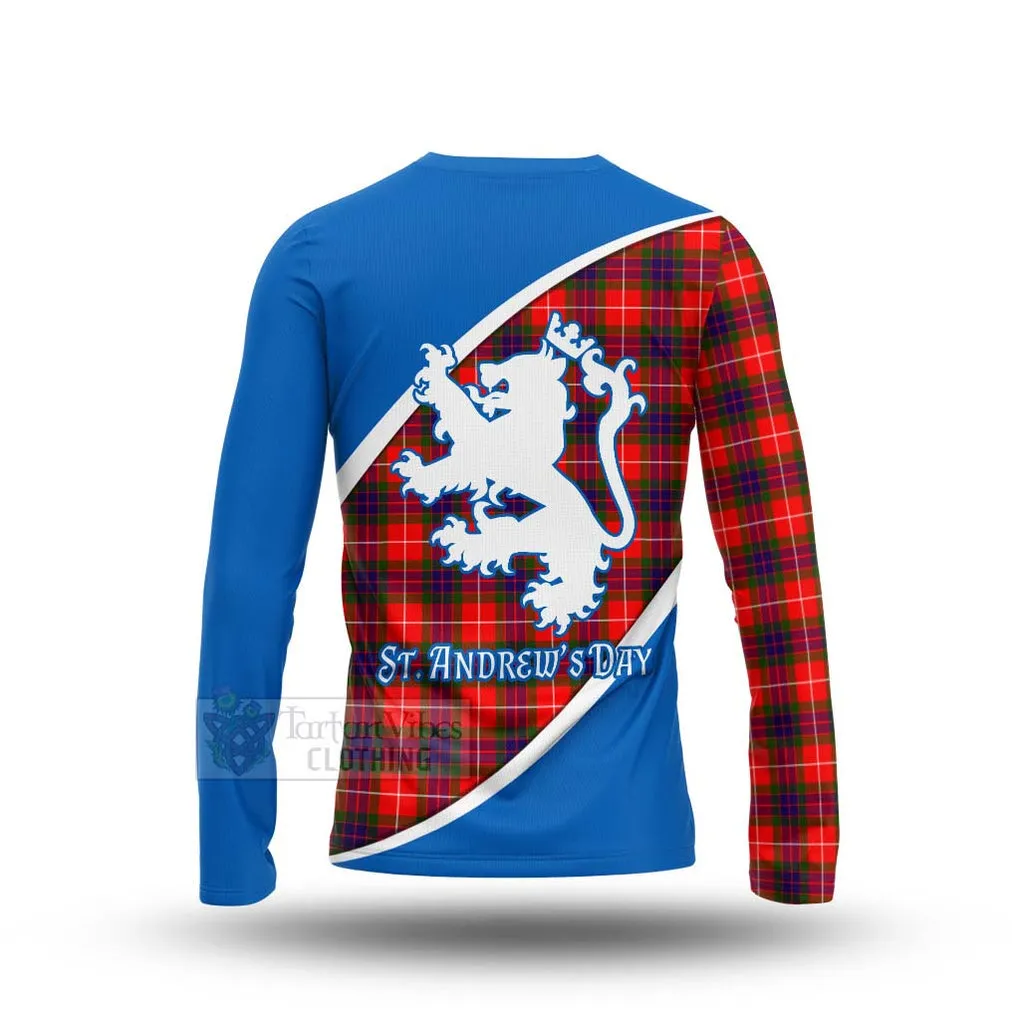 Abernethy Family Crest Tartan Long Sleeve T-Shirt Celebrate Saint Andrew's Day in Style