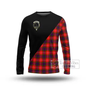 Abernethy Tartan Long Sleeve T-Shirt with Family Crest and Military Logo Style