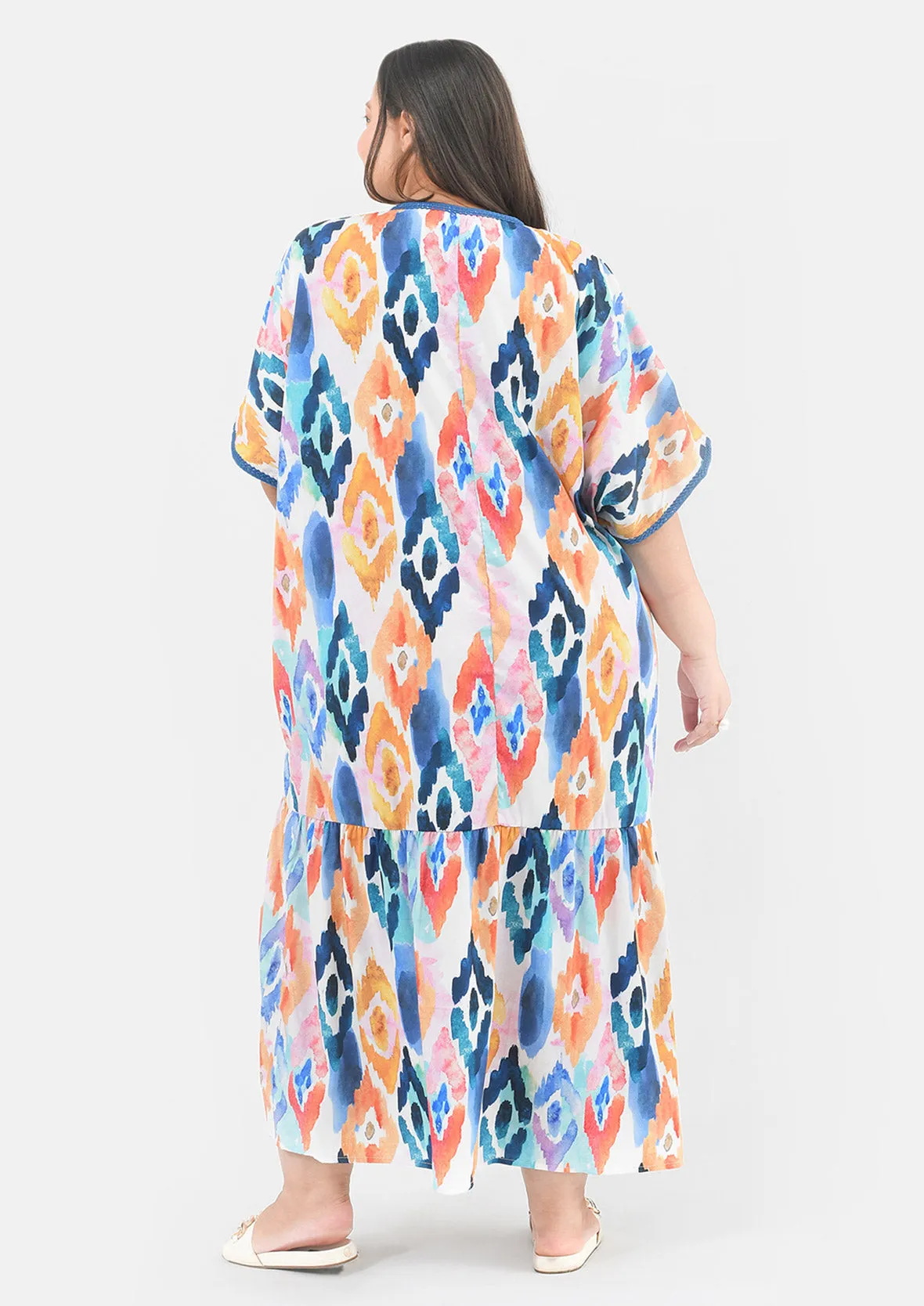 Abstract Maxi Kaftan