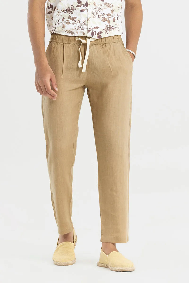 Ace Khaki Linen Pant