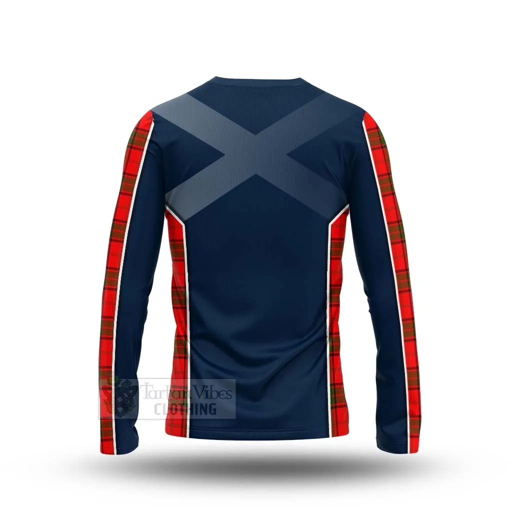 Adair Tartan Long Sleeve T-Shirt with Family Crest and Scottish Thistle Vibes Sport Style