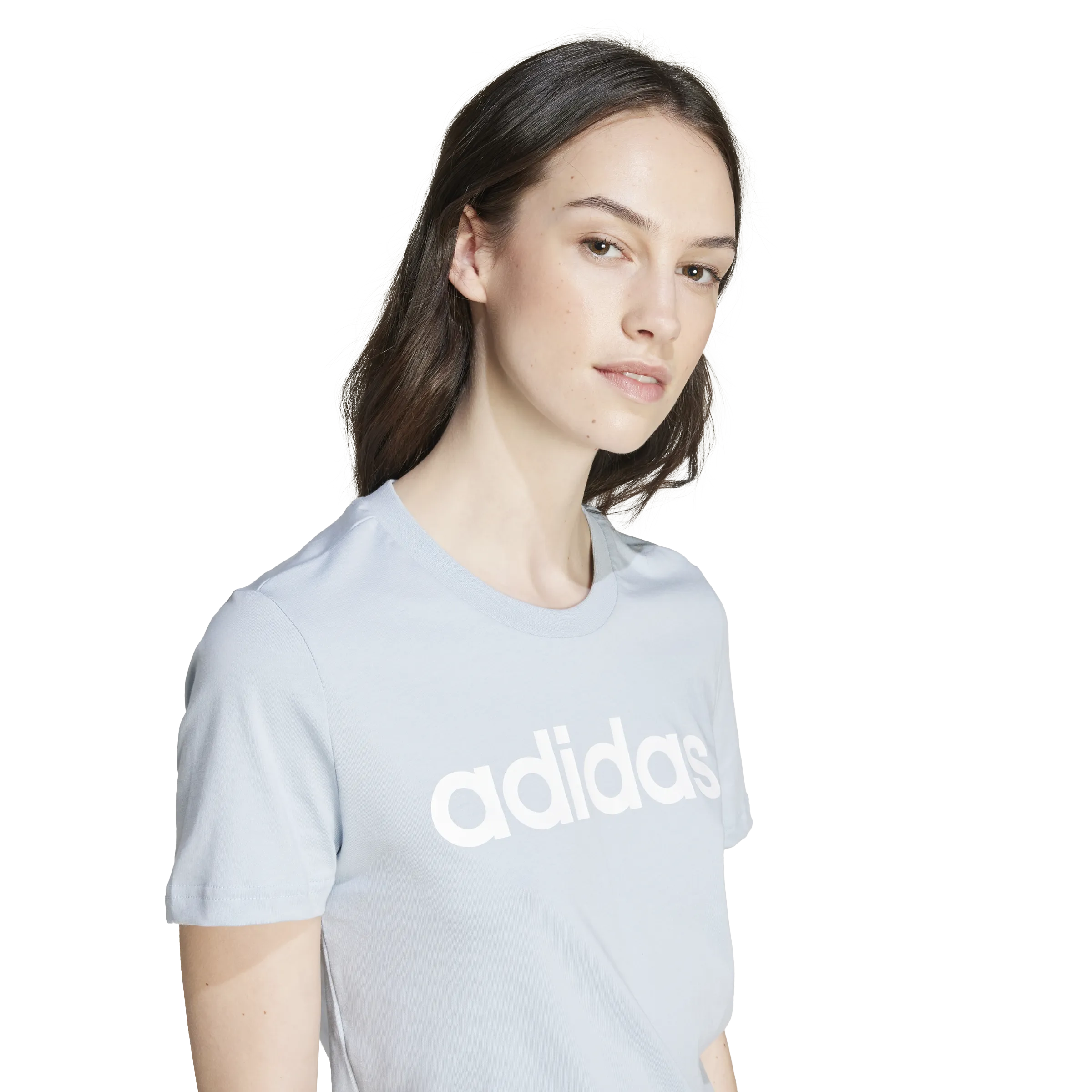 adidas Essentials Slim Logo Womens Tee