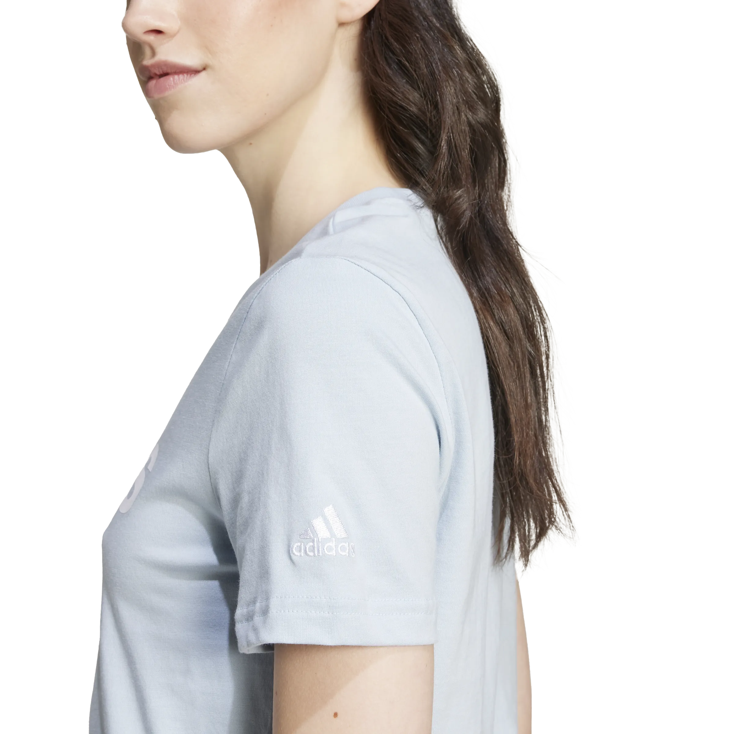 adidas Essentials Slim Logo Womens Tee