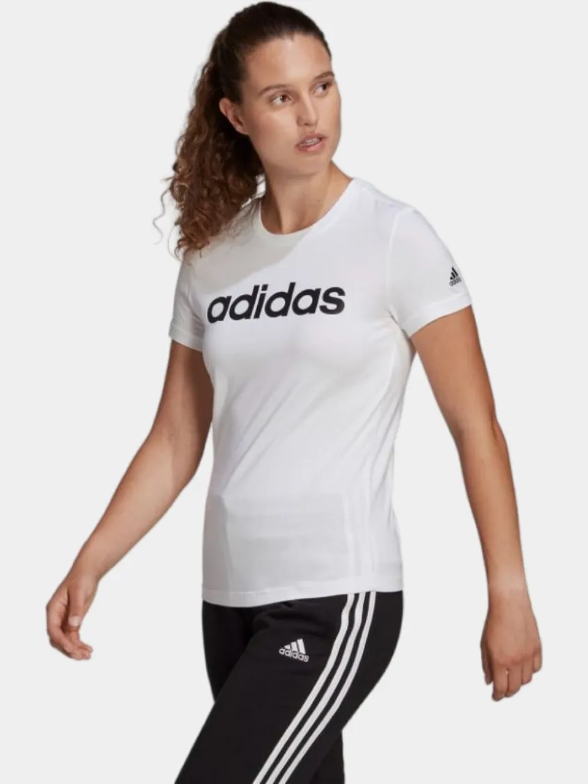 Adidas Essentials Women Lifestyle T-Shirt White/Black