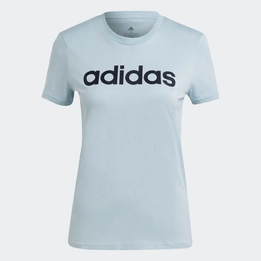 Adidas Women Essentials Slim Logo Casual Tee