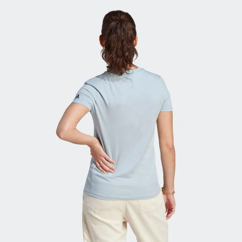 Adidas Women Essentials Slim Logo Casual Tee