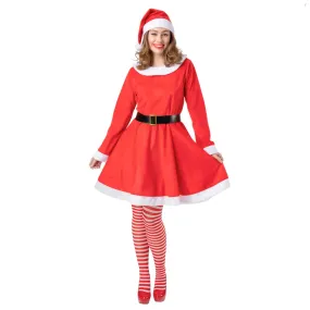 Adults Deluxe Velour Mrs Santa Claus Christmas Party Costume