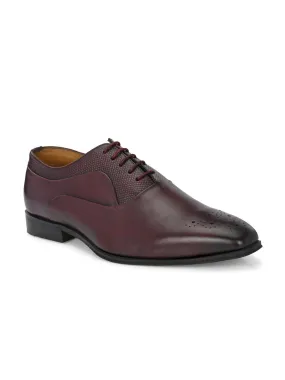 Alberto Torresi Genuine Leather 685 Bordo Office/ Dress Formal Lace Up Shoes