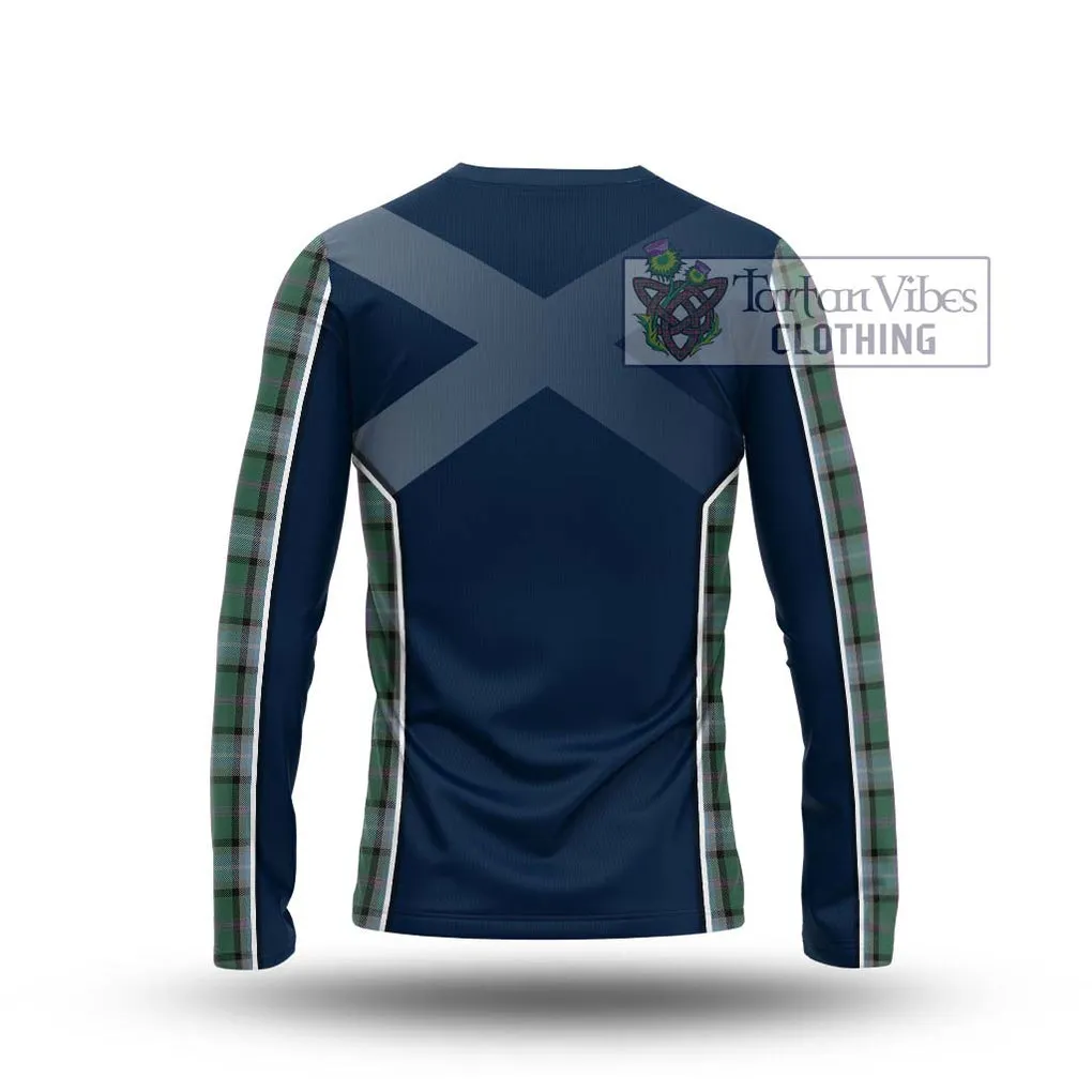 Alexander of Menstry Hunting Tartan Long Sleeve T-Shirt with Family Crest and Lion Rampant Vibes Sport Style