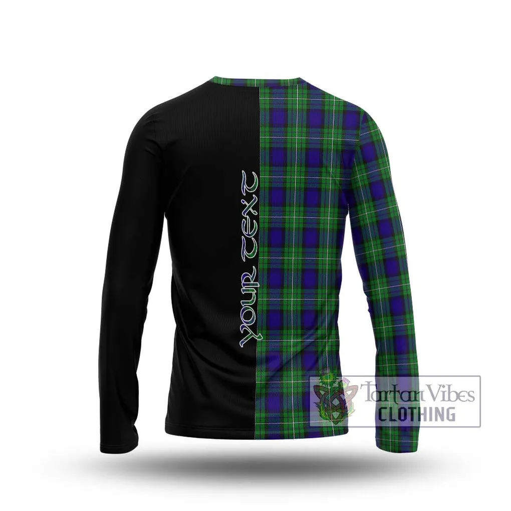 Alexander Tartan Long Sleeve T-Shirt with Family Crest and Half Of Me Style