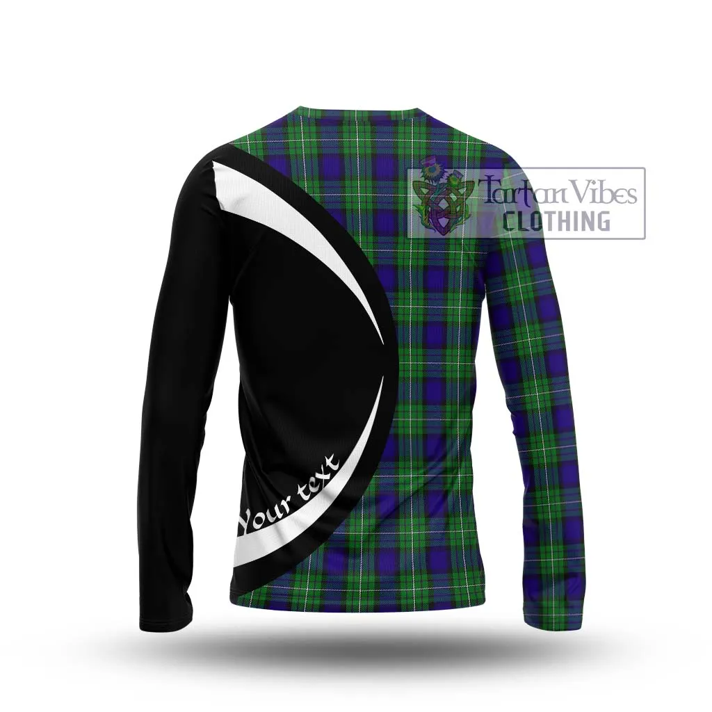 Alexander Tartan Long Sleeve T-Shirt with Family Crest Circle Style