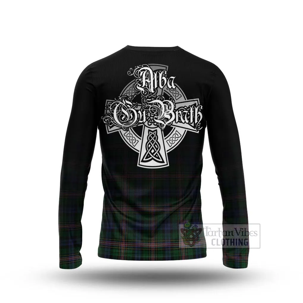 Allison Tartan Long Sleeve T-Shirt Featuring Alba Gu Brath Family Crest Celtic Inspired