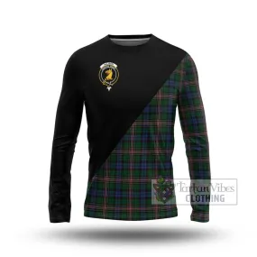 Allison Tartan Long Sleeve T-Shirt with Family Crest and Military Logo Style