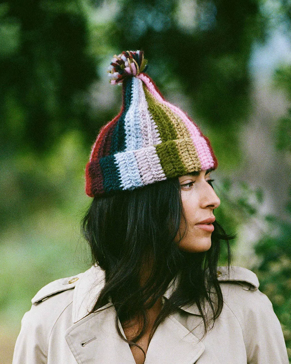 Alpaca Beanie - Mom's Rainbow