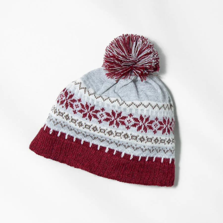 Andean Alpaca Snowflake Hat