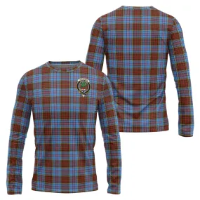 Anderson Modern Tartan Long Sleeve T-Shirt with Family Crest