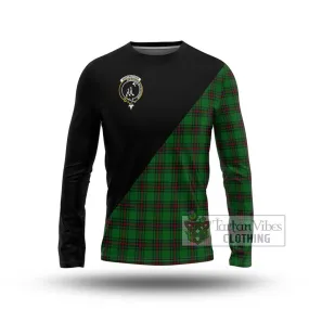 Anstruther Tartan Long Sleeve T-Shirt with Family Crest and Military Logo Style