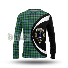 Arbuthnot Ancient Tartan Long Sleeve T-Shirt with Family Crest Circle Style