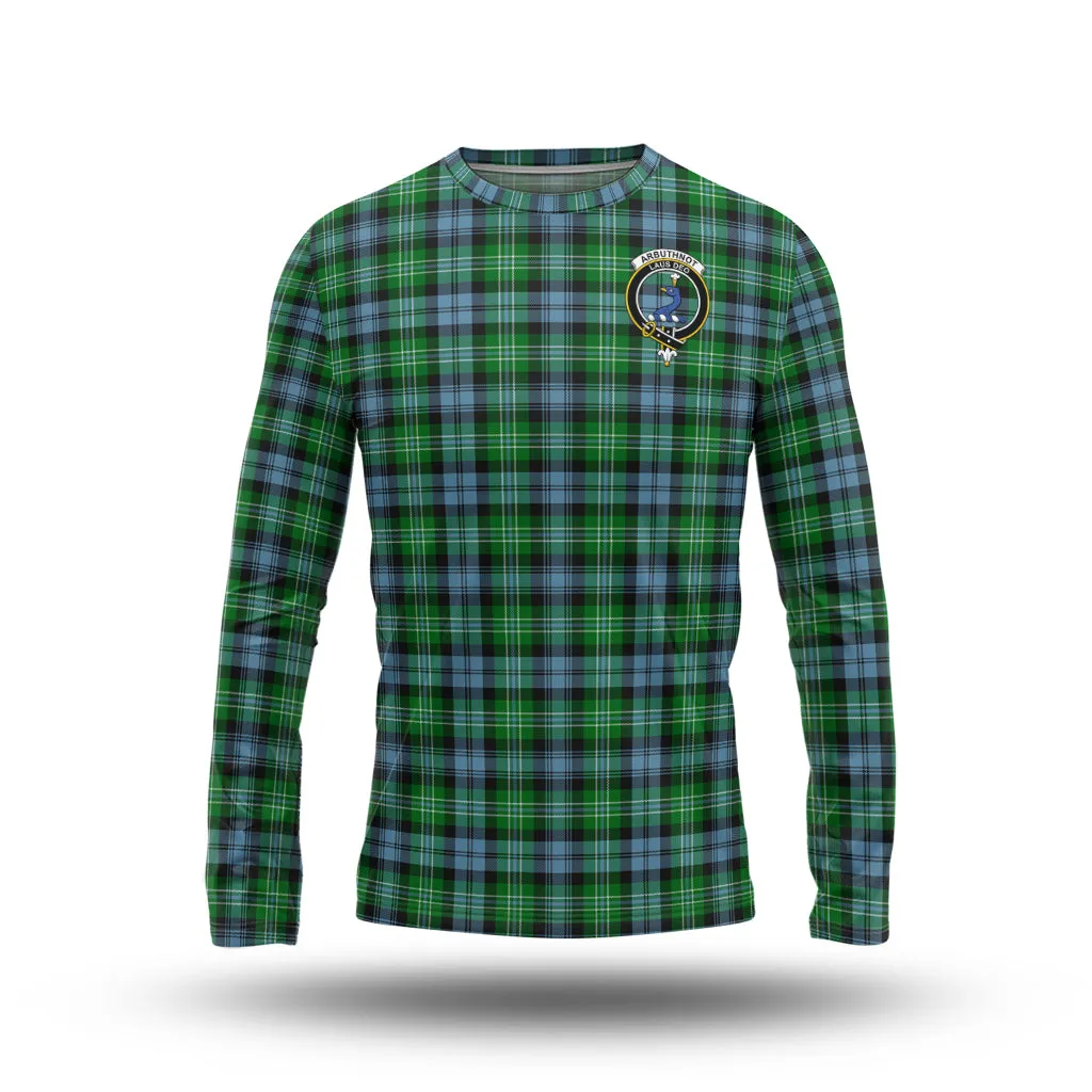 Arbuthnot Ancient Tartan Long Sleeve T-Shirt with Family Crest