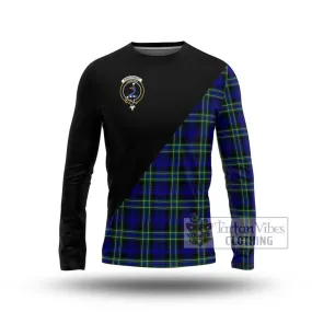 Arbuthnot Modern Tartan Long Sleeve T-Shirt with Family Crest and Military Logo Style