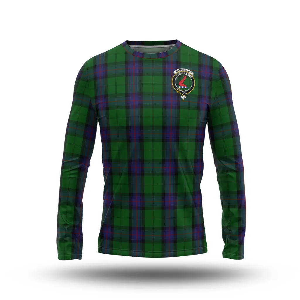 Armstrong Tartan Long Sleeve T-Shirt with Family Crest