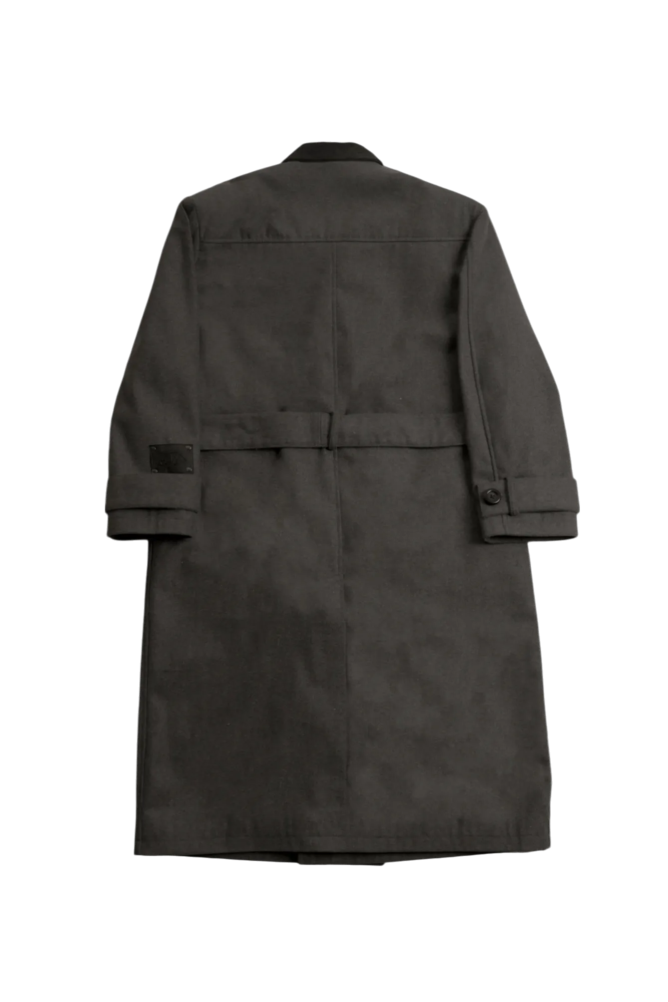 ASH GREY  WOOL TRENCH COAT