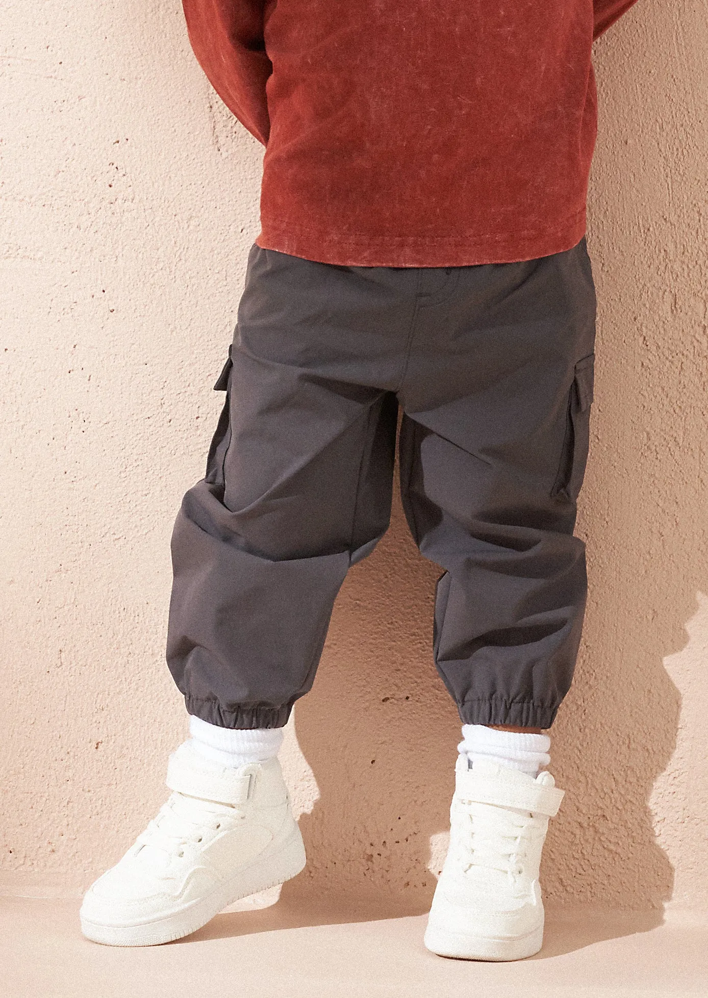 Baby Sporty Stretch Grey Jogger