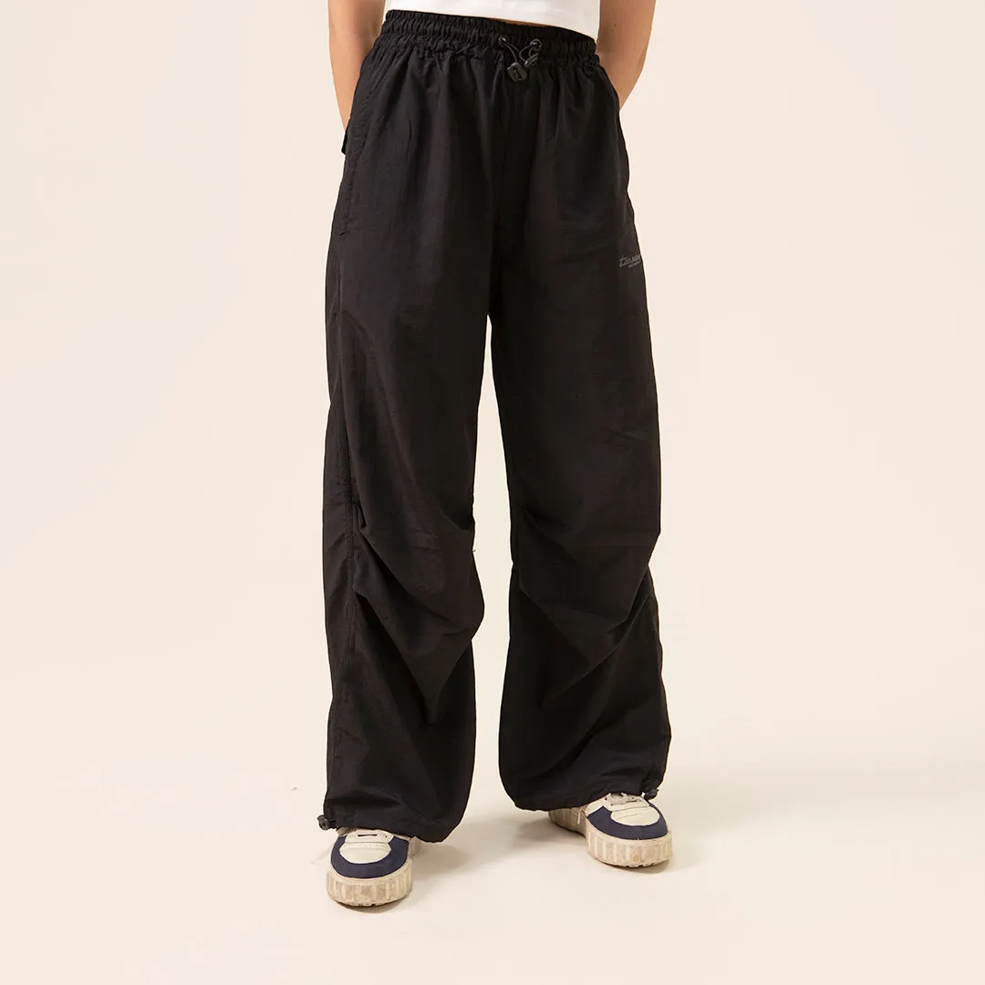 BAGGY A.F Crinkle Unisex Trouser- Black