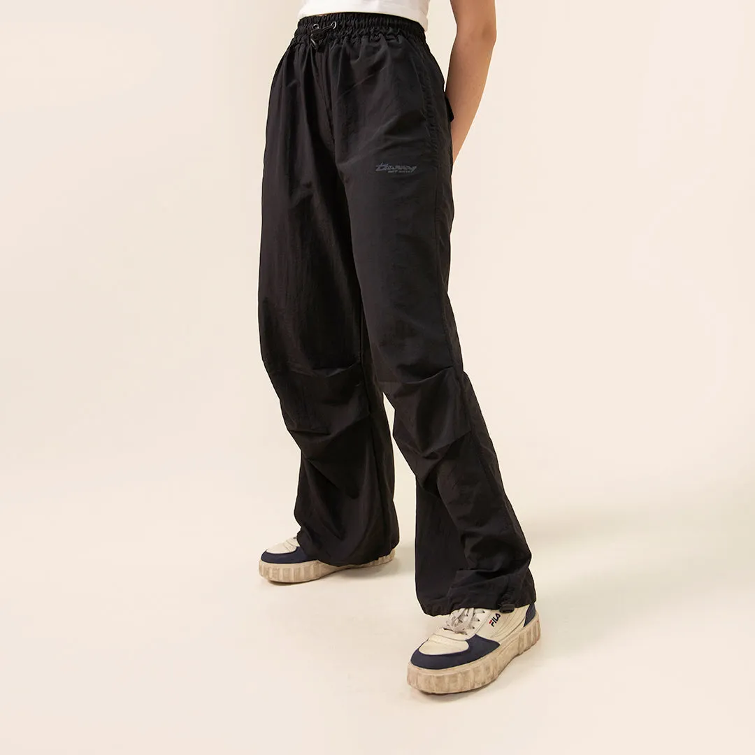 BAGGY A.F Crinkle Unisex Trouser- Black