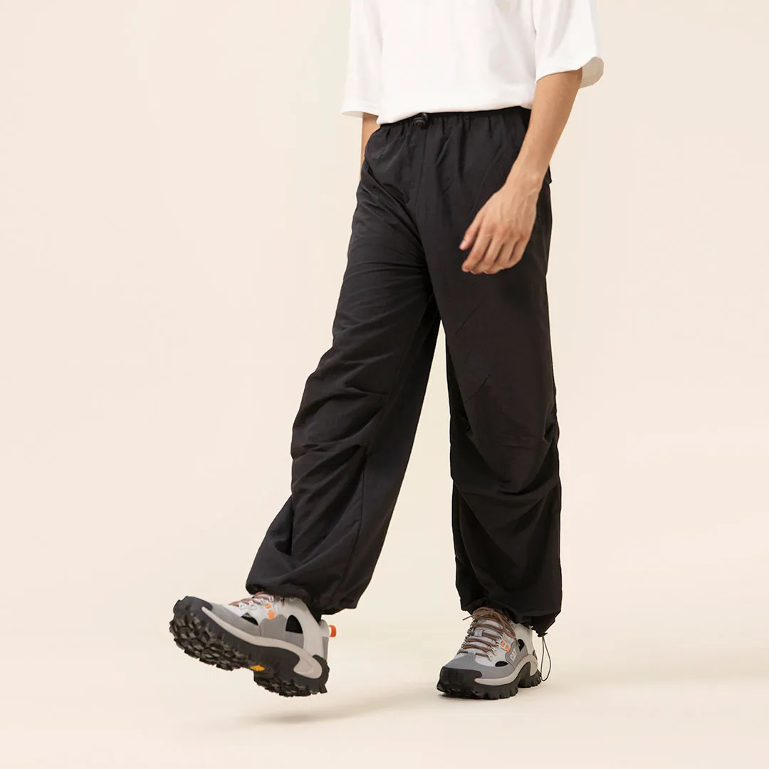 BAGGY A.F Crinkle Unisex Trouser- Black