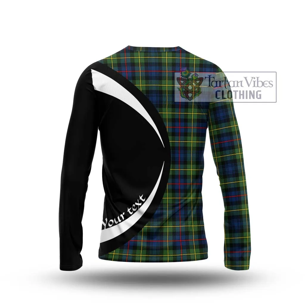 Bailey Modern Tartan Long Sleeve T-Shirt with Family Crest Circle Style