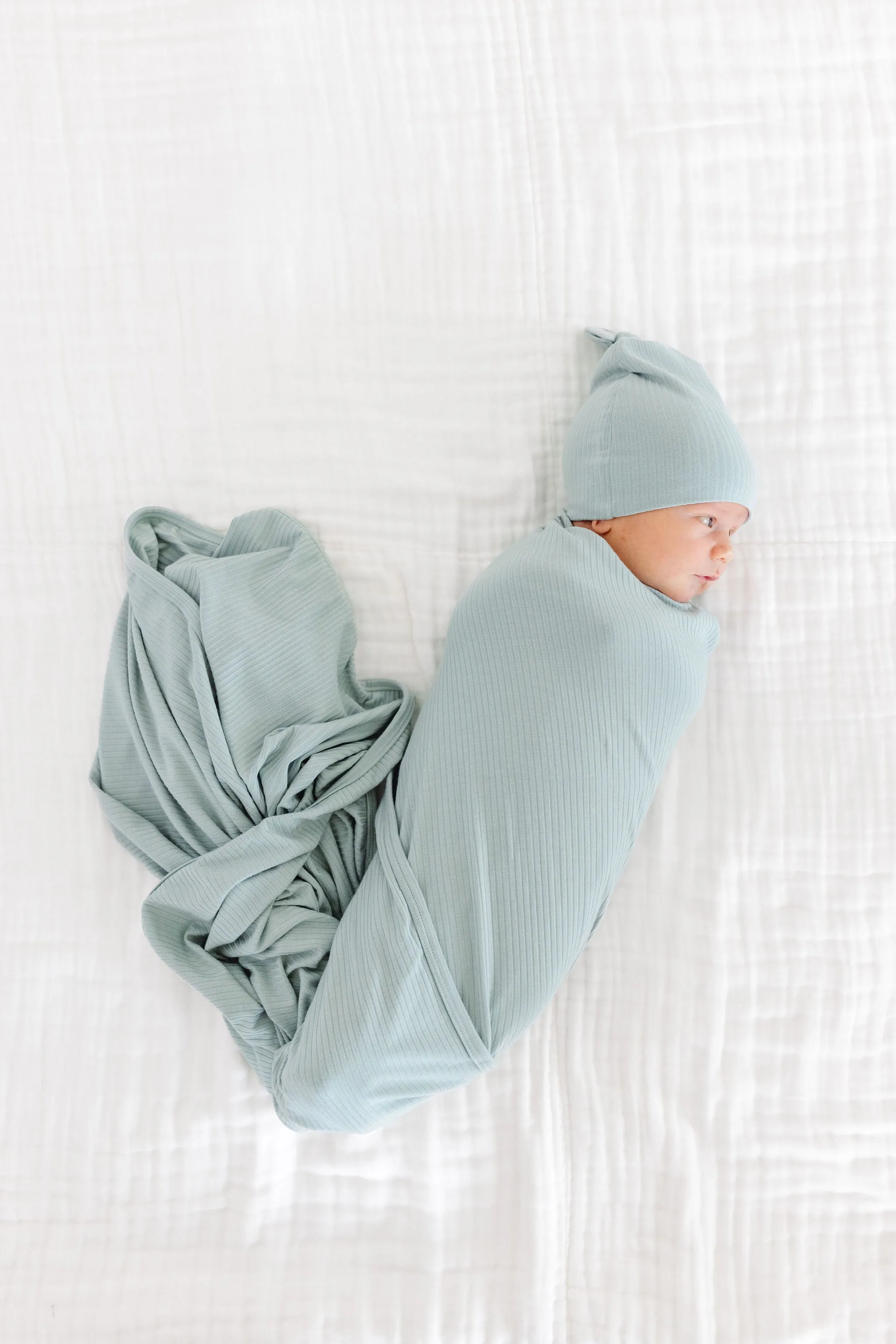 Bailey Ribbed Newborn Hat Bundle (Top   Bottom)