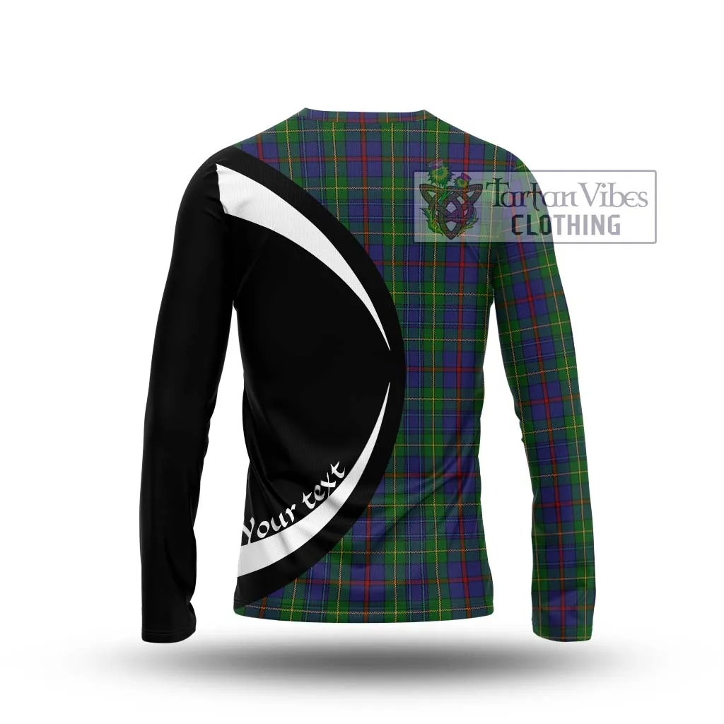 Bailey Tartan Long Sleeve T-Shirt with Family Crest Circle Style