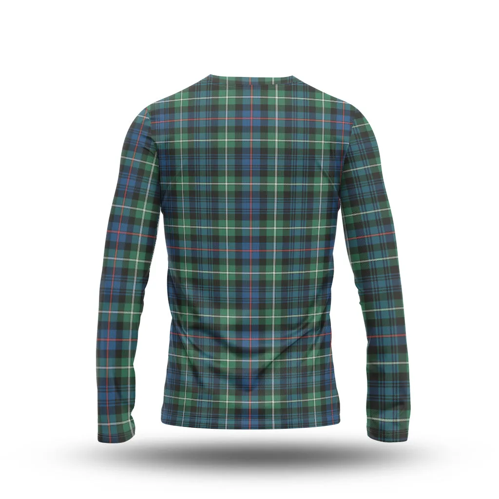 Baillie Ancient Tartan Long Sleeve T-Shirt with Family Crest