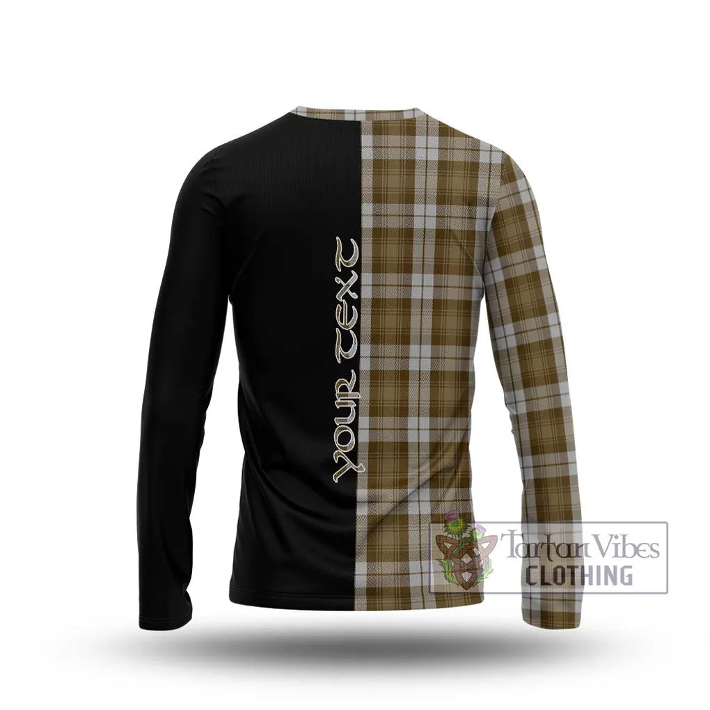 Baillie Dress Tartan Long Sleeve T-Shirt with Family Crest and Half Of Me Style