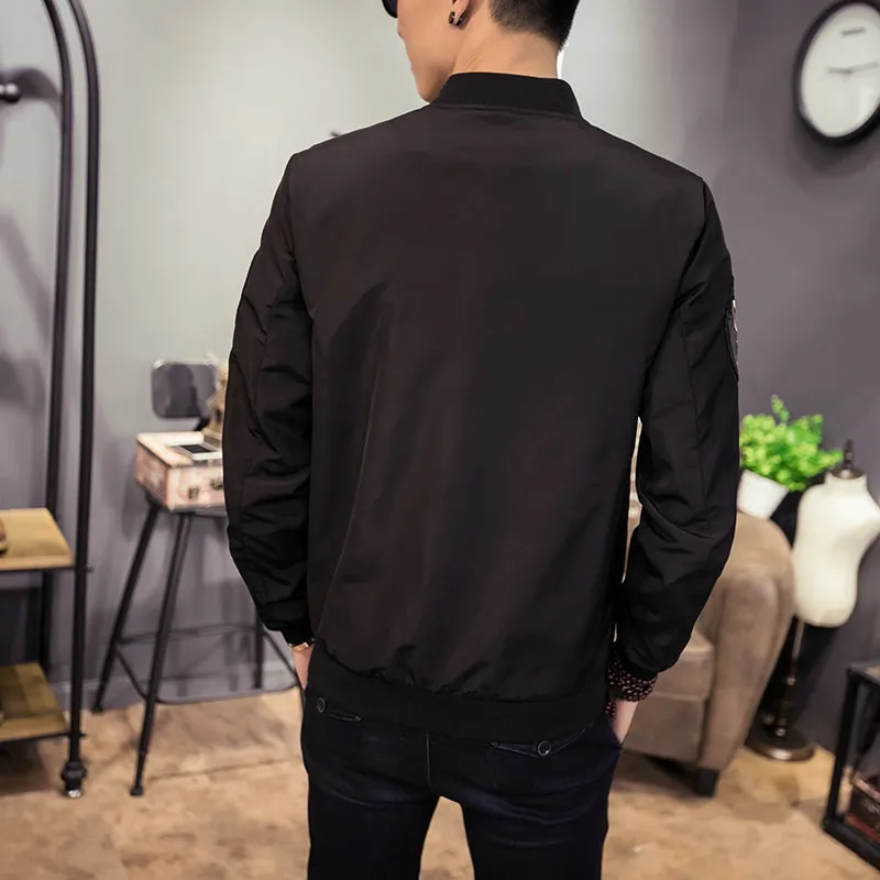 Barongsai Patch Men Slim Fit Jacket