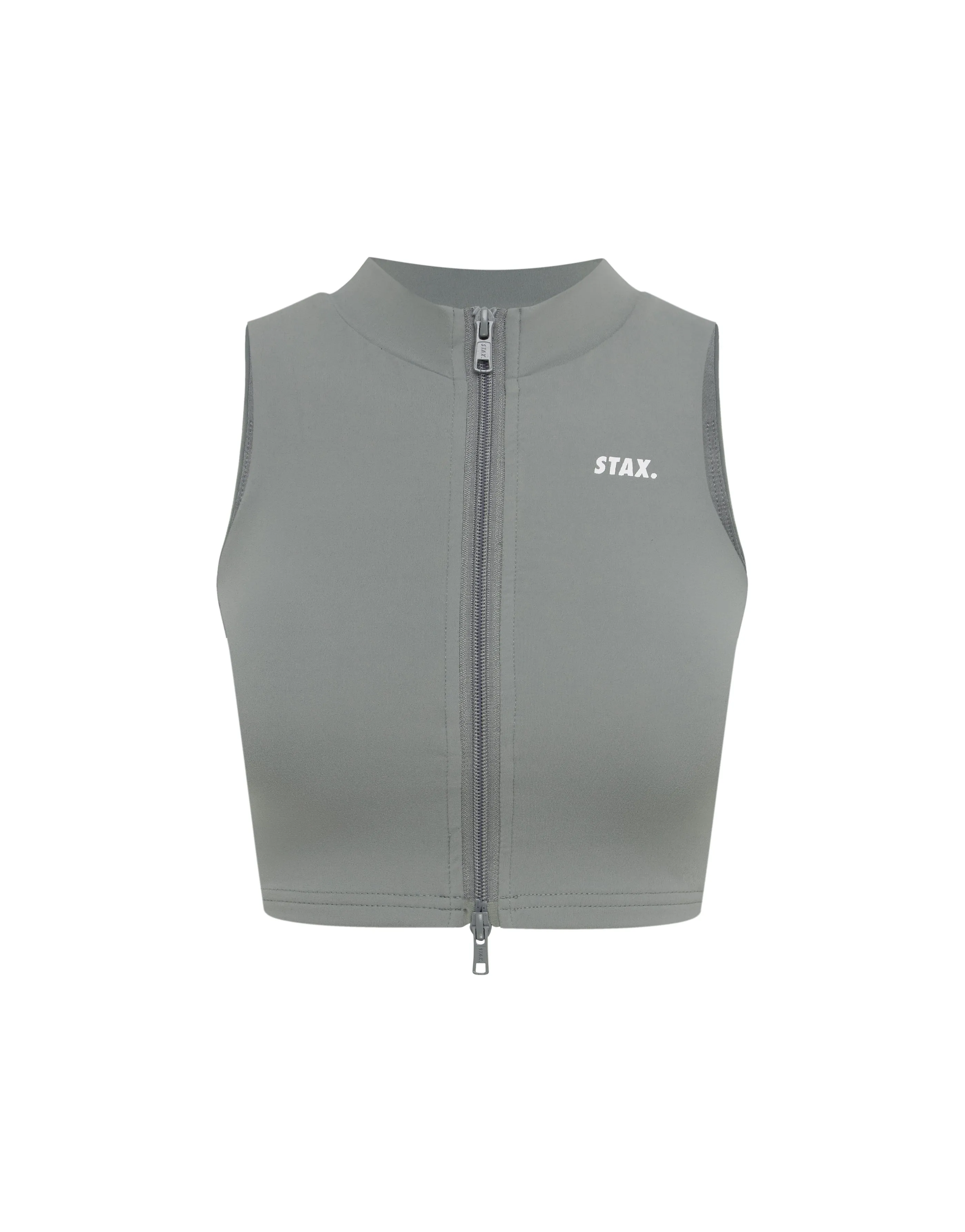 Base Sleeveless Zip Tank NANDEX ™ - Thyme