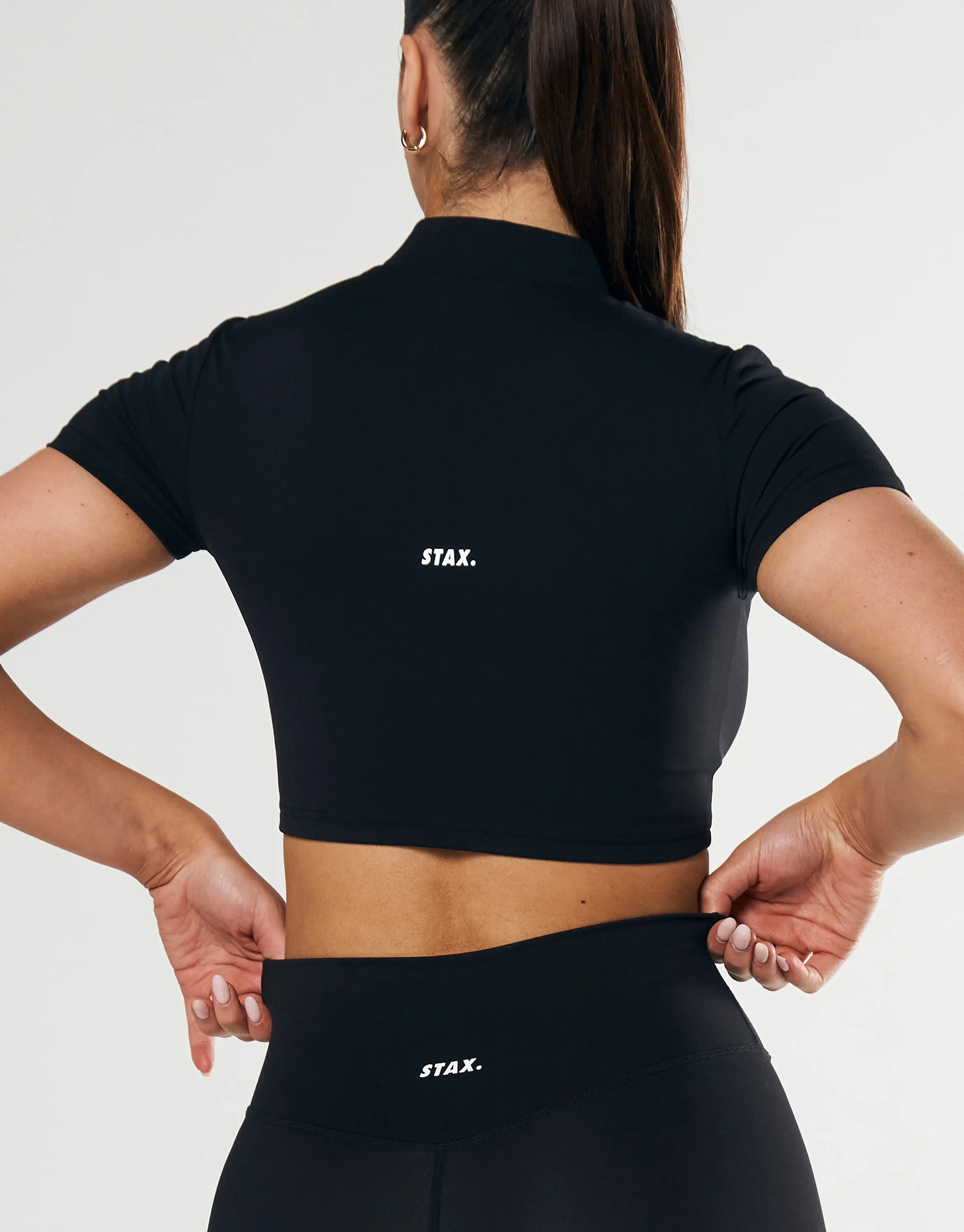 Base Zip Crop NANDEX ™ - Black