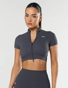 Base Zip Crop NANDEX ™ - Dark Grey