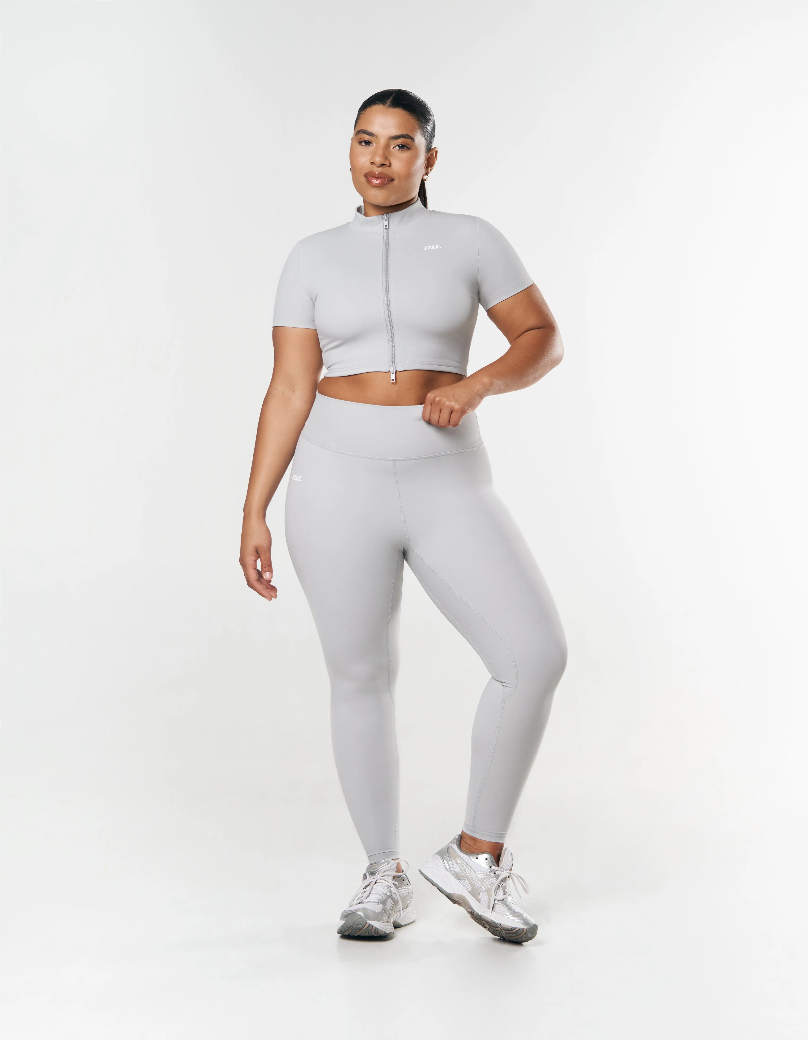 Base Zip Crop NANDEX ™ - Light Grey