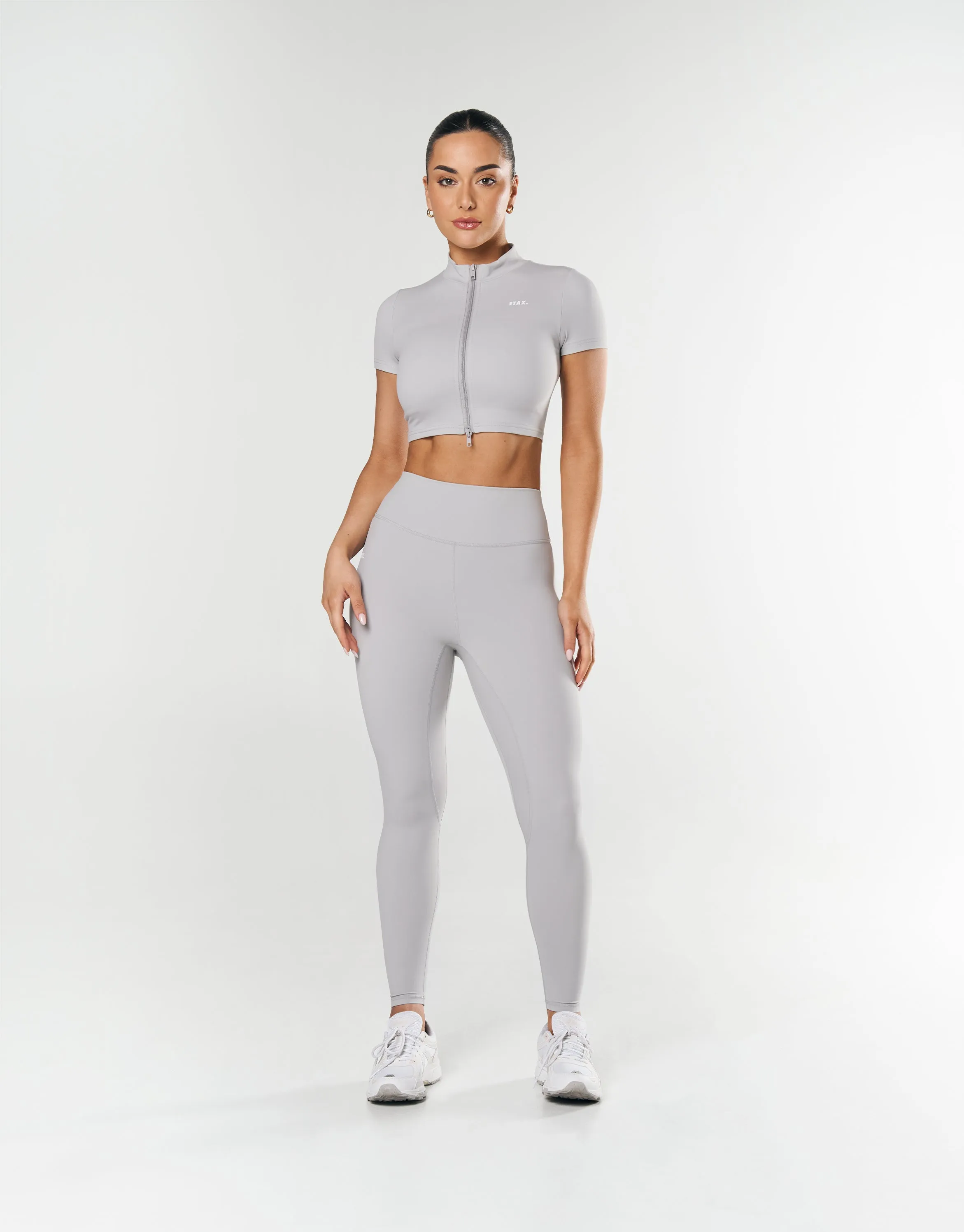 Base Zip Crop NANDEX ™ - Light Grey