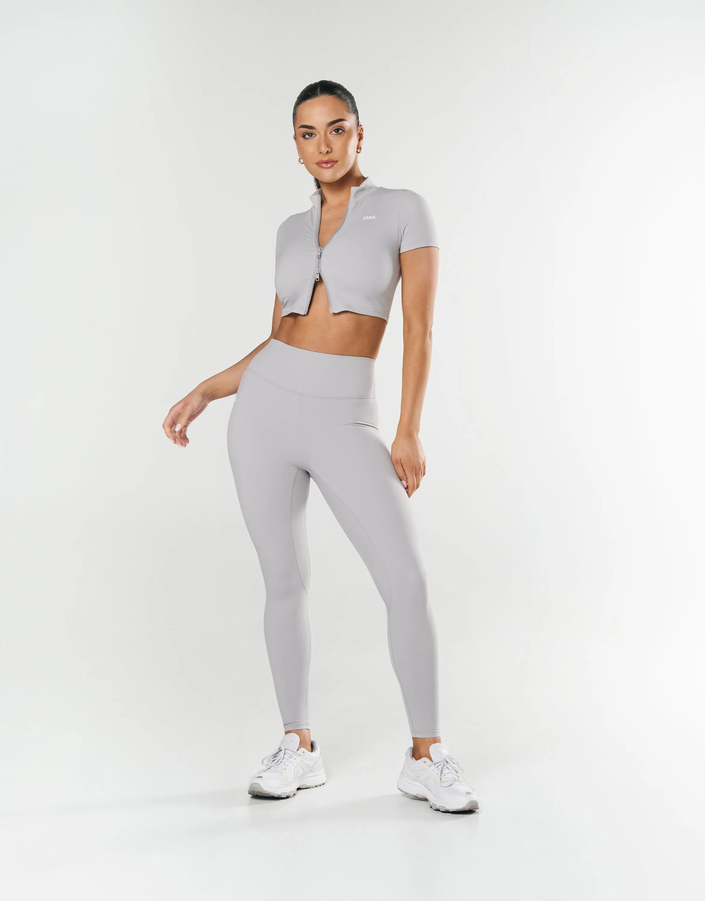 Base Zip Crop NANDEX ™ - Light Grey