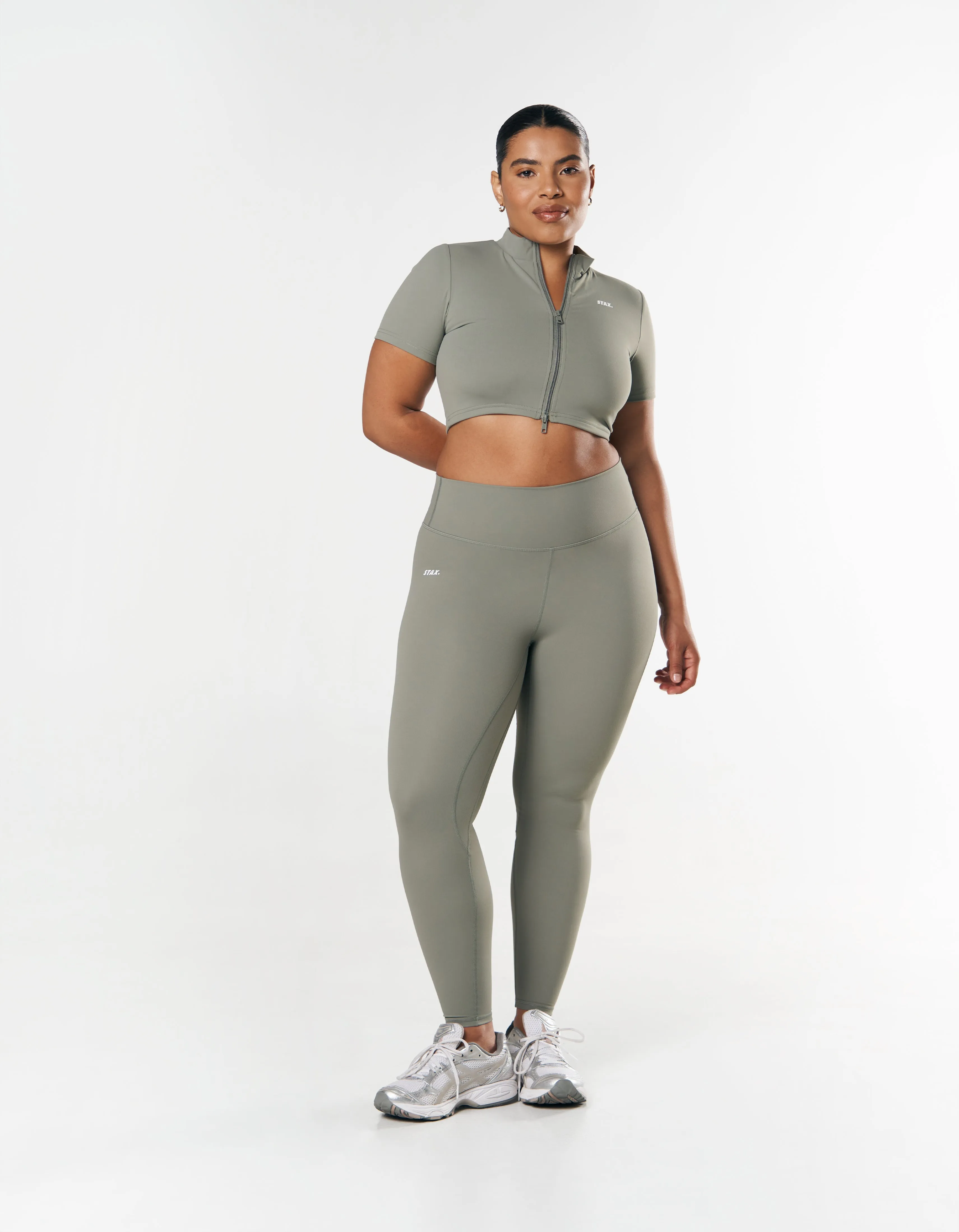 Base Zip Crop NANDEX ™ - Sage