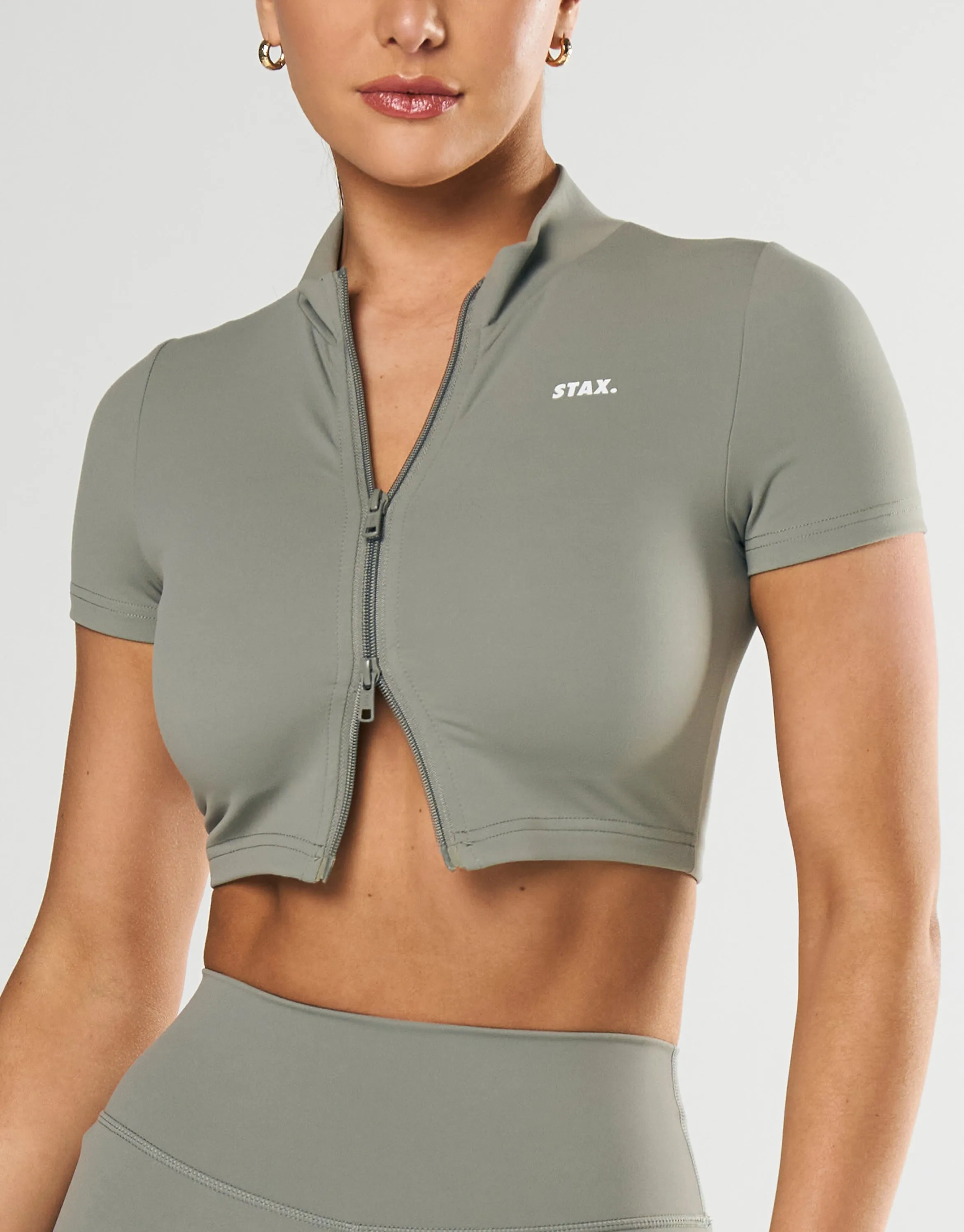 Base Zip Crop NANDEX ™ - Sage