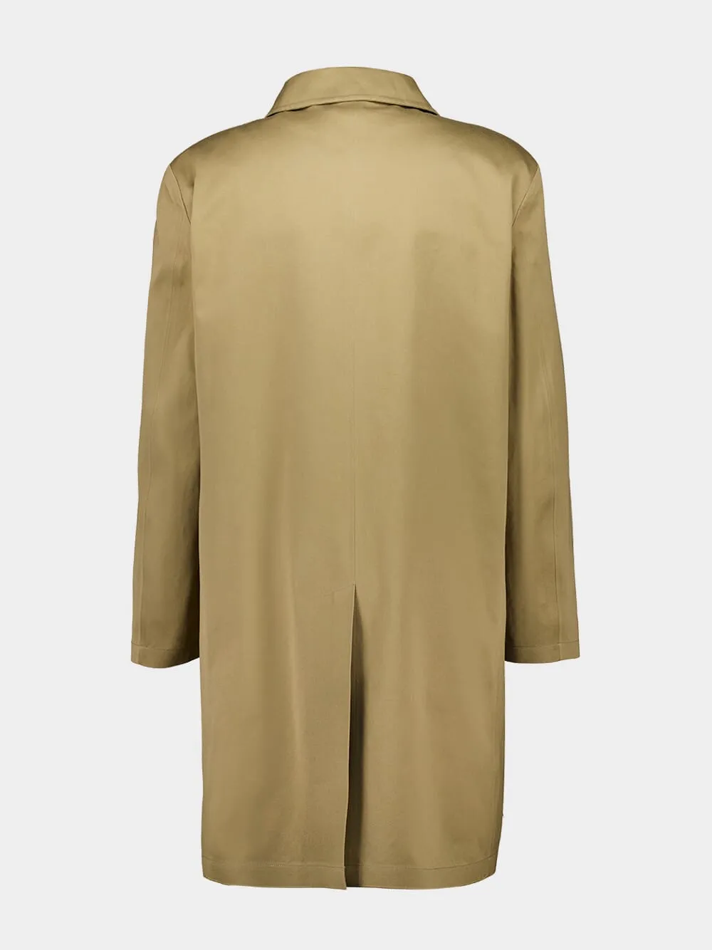 Beige Cotton Gabardine Mackintosh Coat